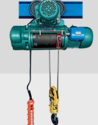 發(fā)電廠鋼絲繩電動葫蘆起吊大型設備移動安裝